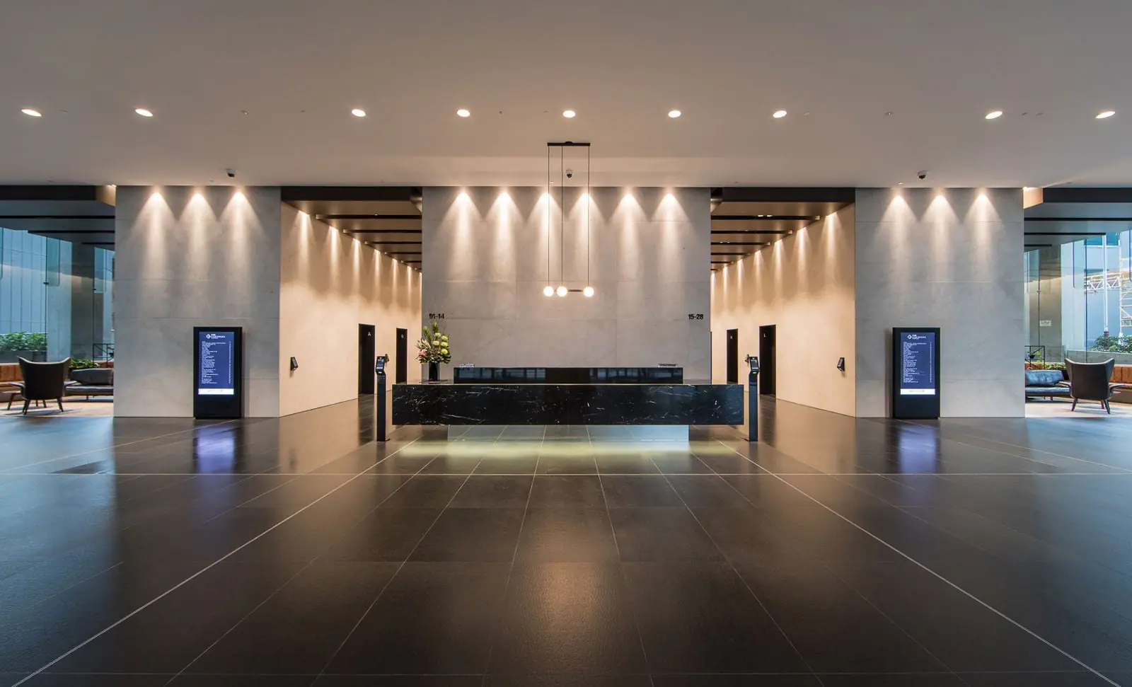 Reception lobby of the St Georges Terrace tower
