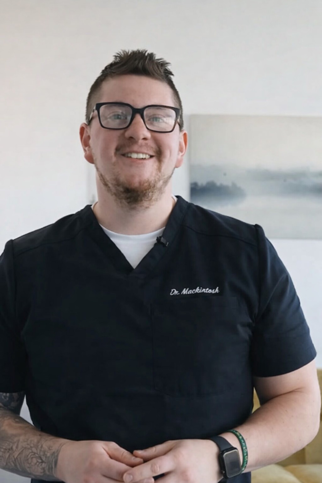 dr mac treating a man on the treatment table