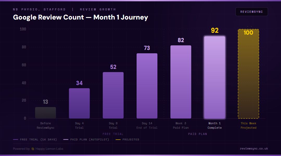 ReviewSync - From 13 to 92 Reviews in One Month