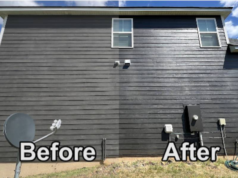 Black vinyl siding before and after Renueit