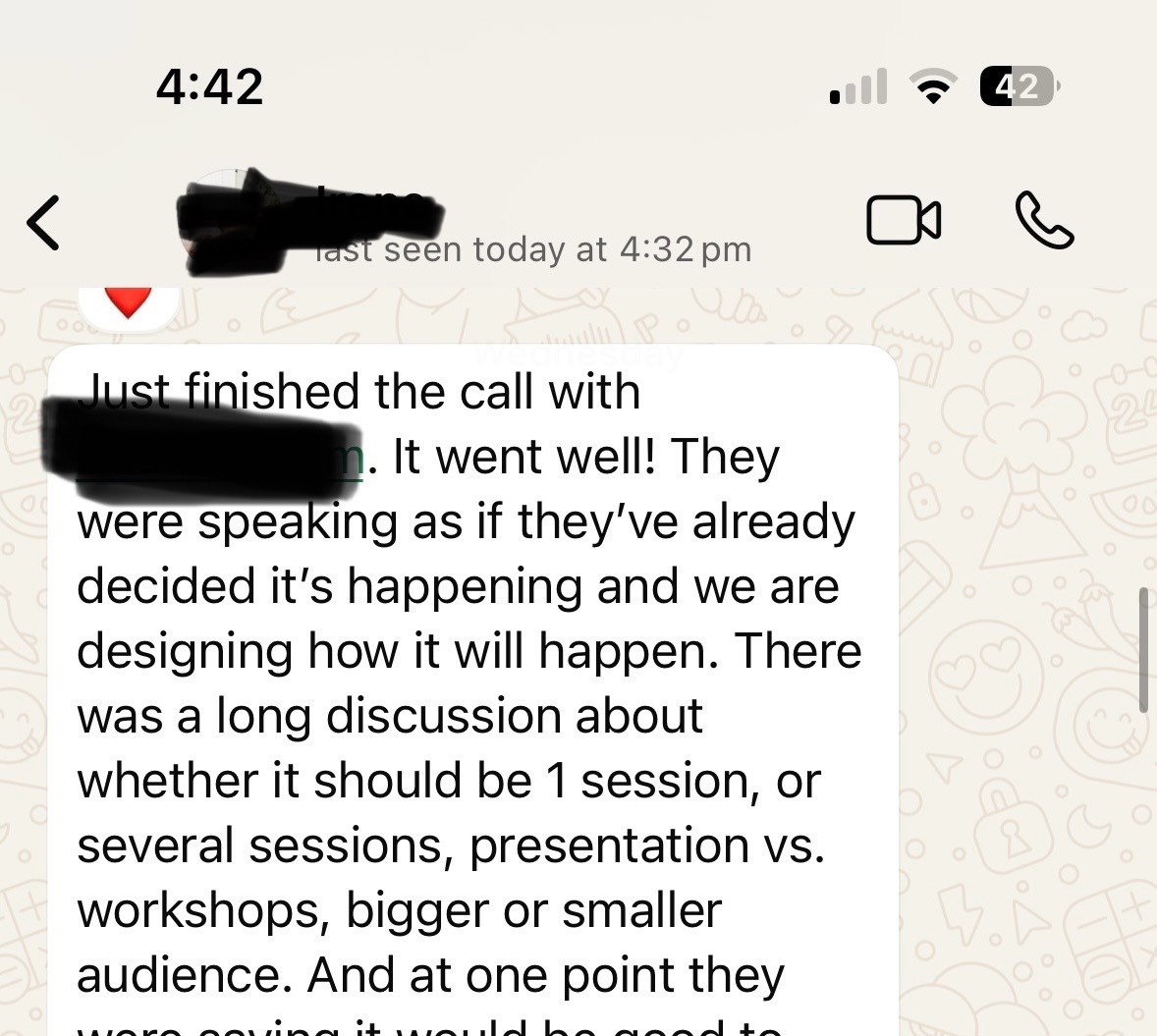 Client testimonial