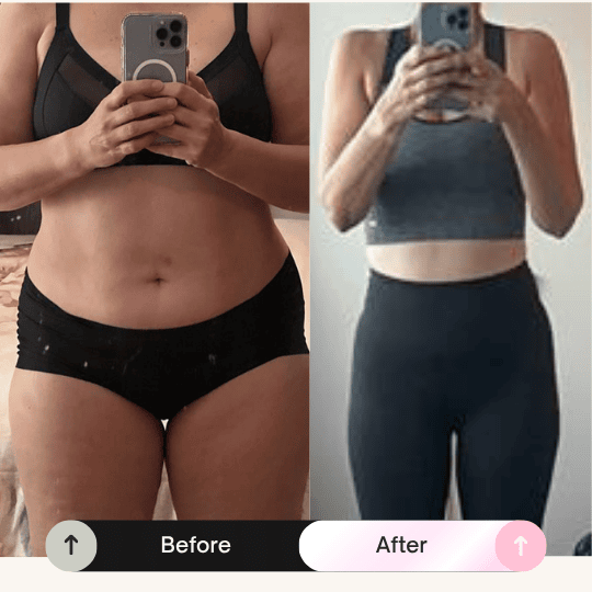 Before and after transformation