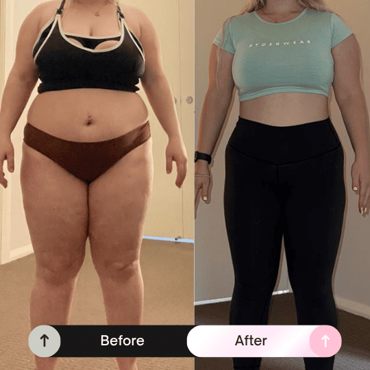 Before and after transformation