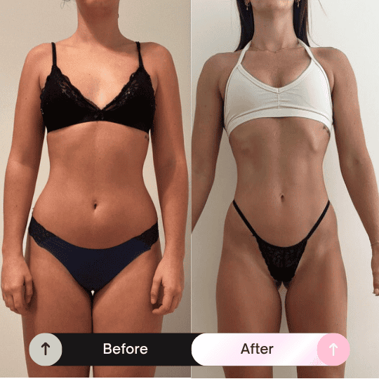 Before and after transformation