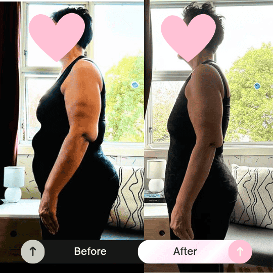 Before and after transformation