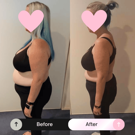 Before and after transformation