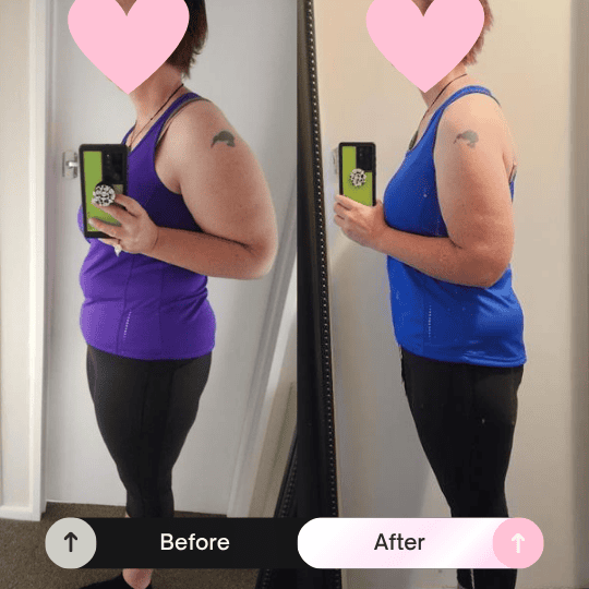 Before and after transformation