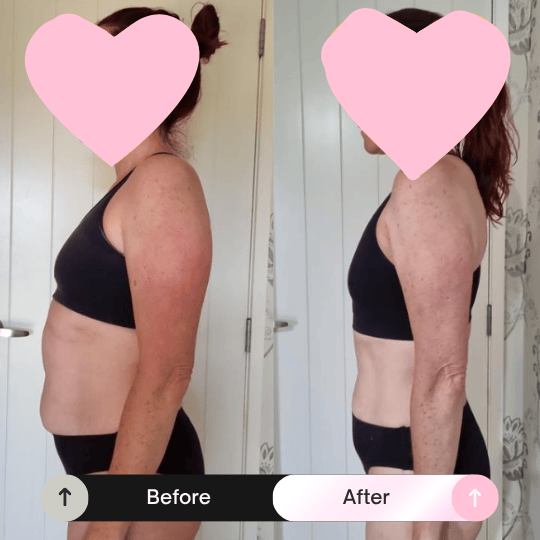 Before and after transformation