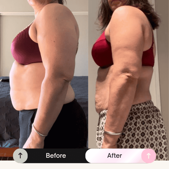 Before and after transformation