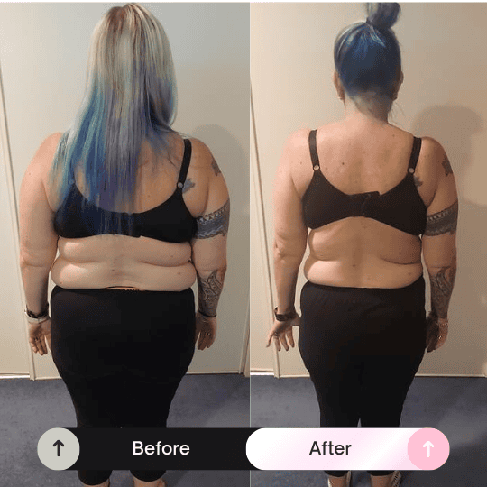 Before and after transformation