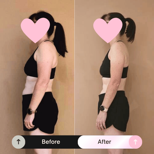 Before and after transformation