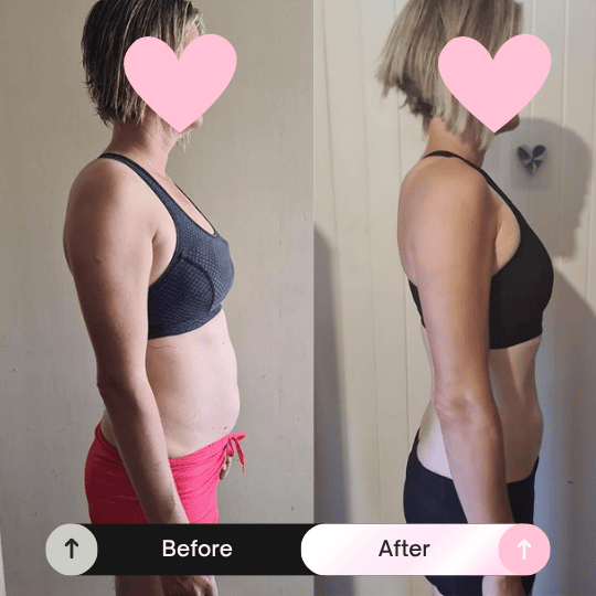 Before and after transformation