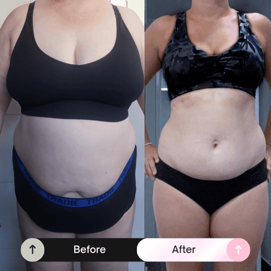 Before and after transformation