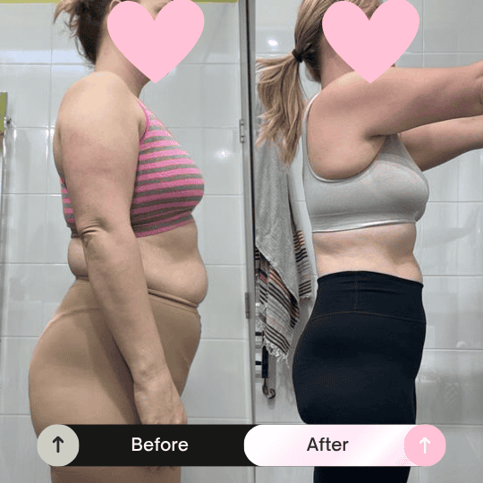Before and after transformation