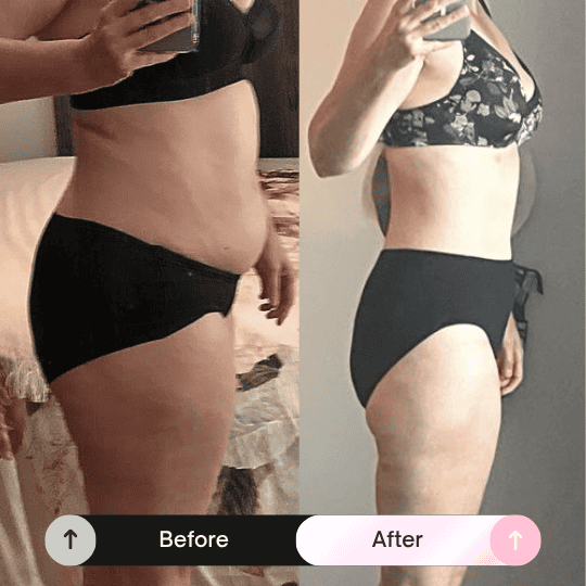 Before and after transformation