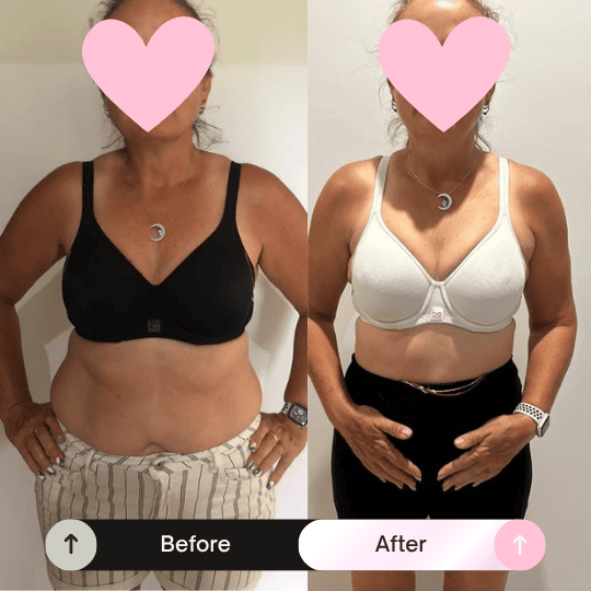 Before and after transformation