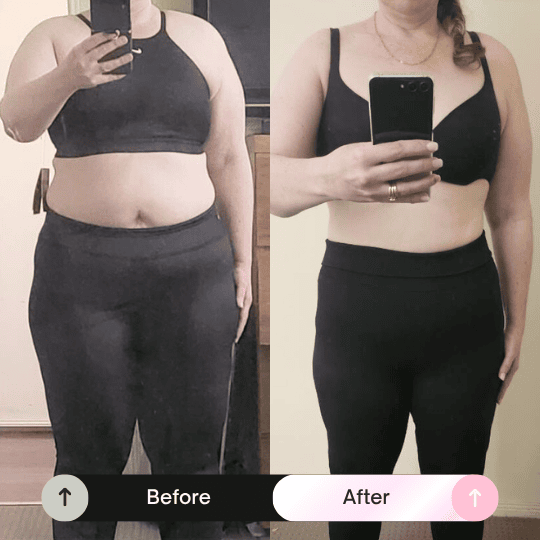 Before and after transformation