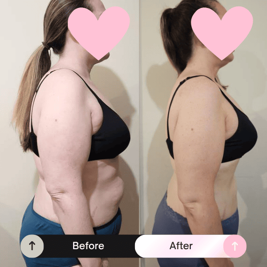 Before and after transformation