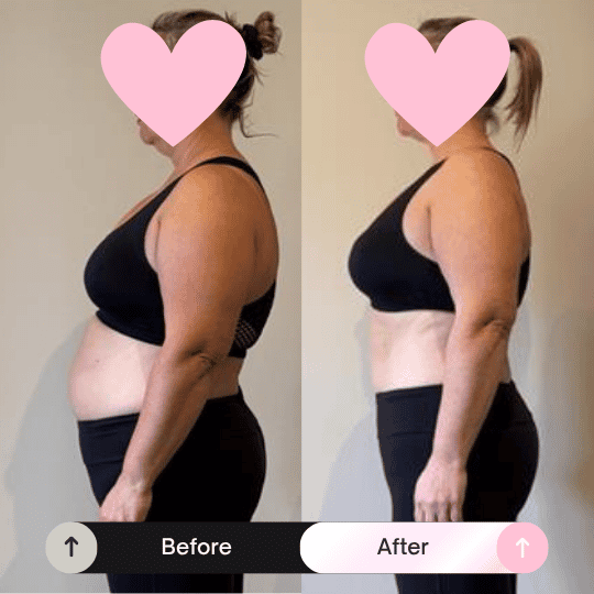 Before and after transformation