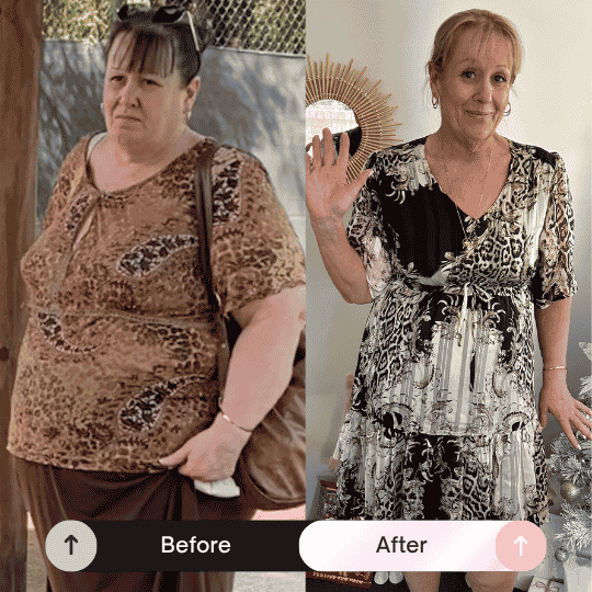 Before and after transformation