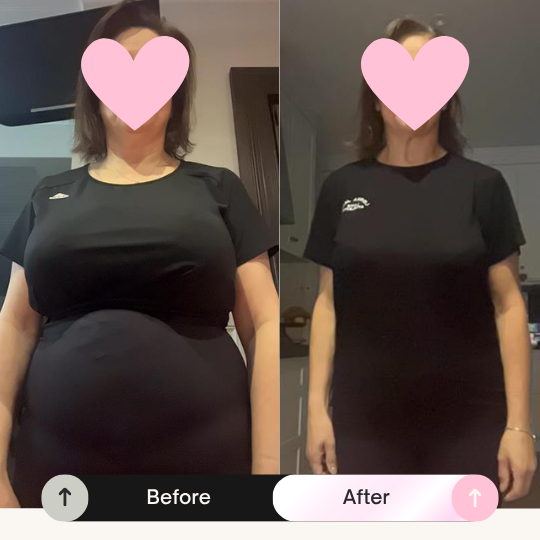 Before and after transformation
