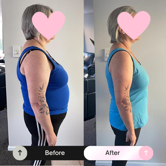 Before and after transformation