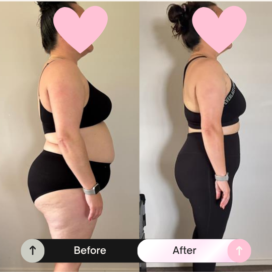 Before and after transformation