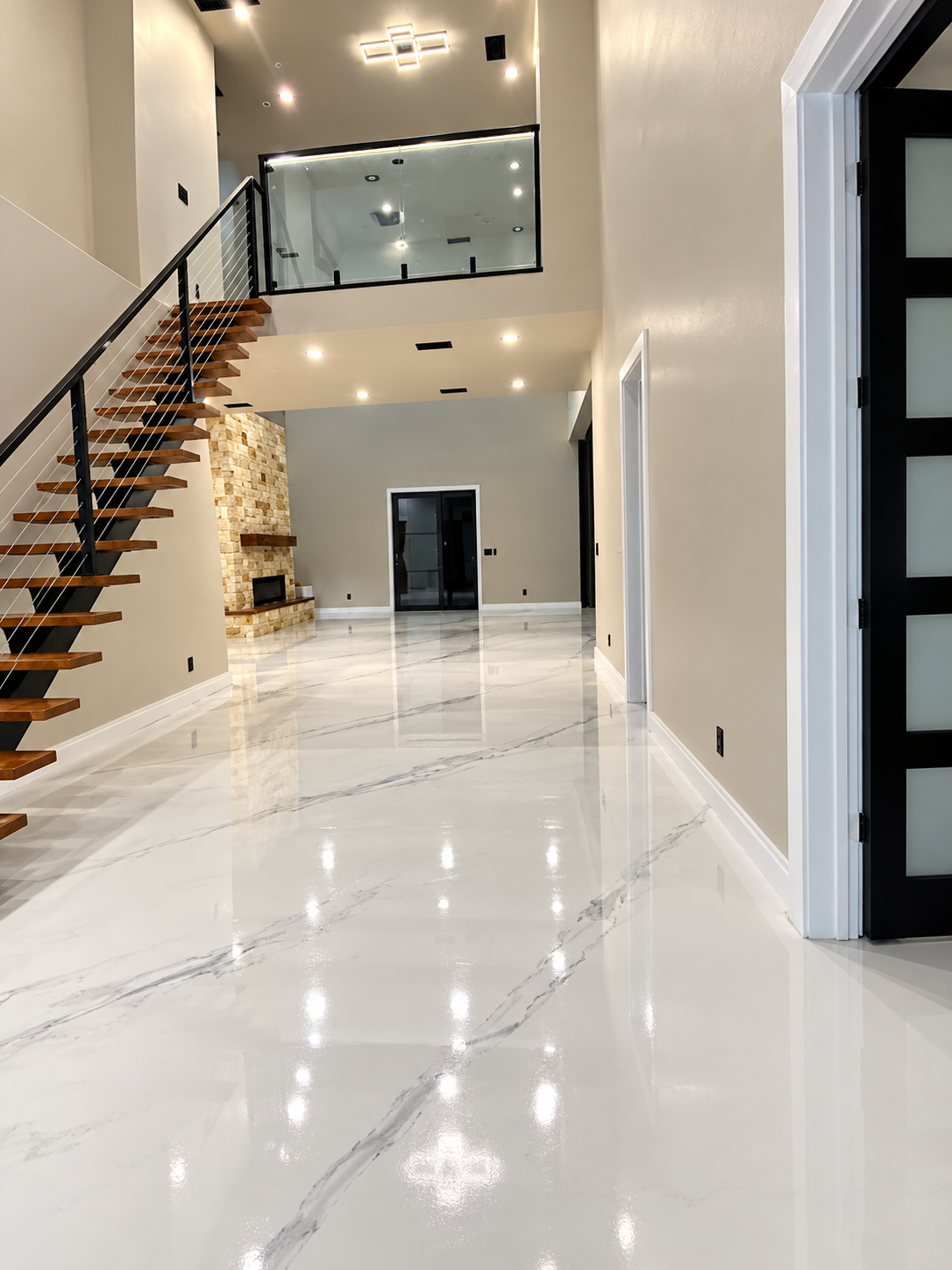 Commercial Showroom Floor — Commercial epoxy flooring finish by DFW Epoxy Finest