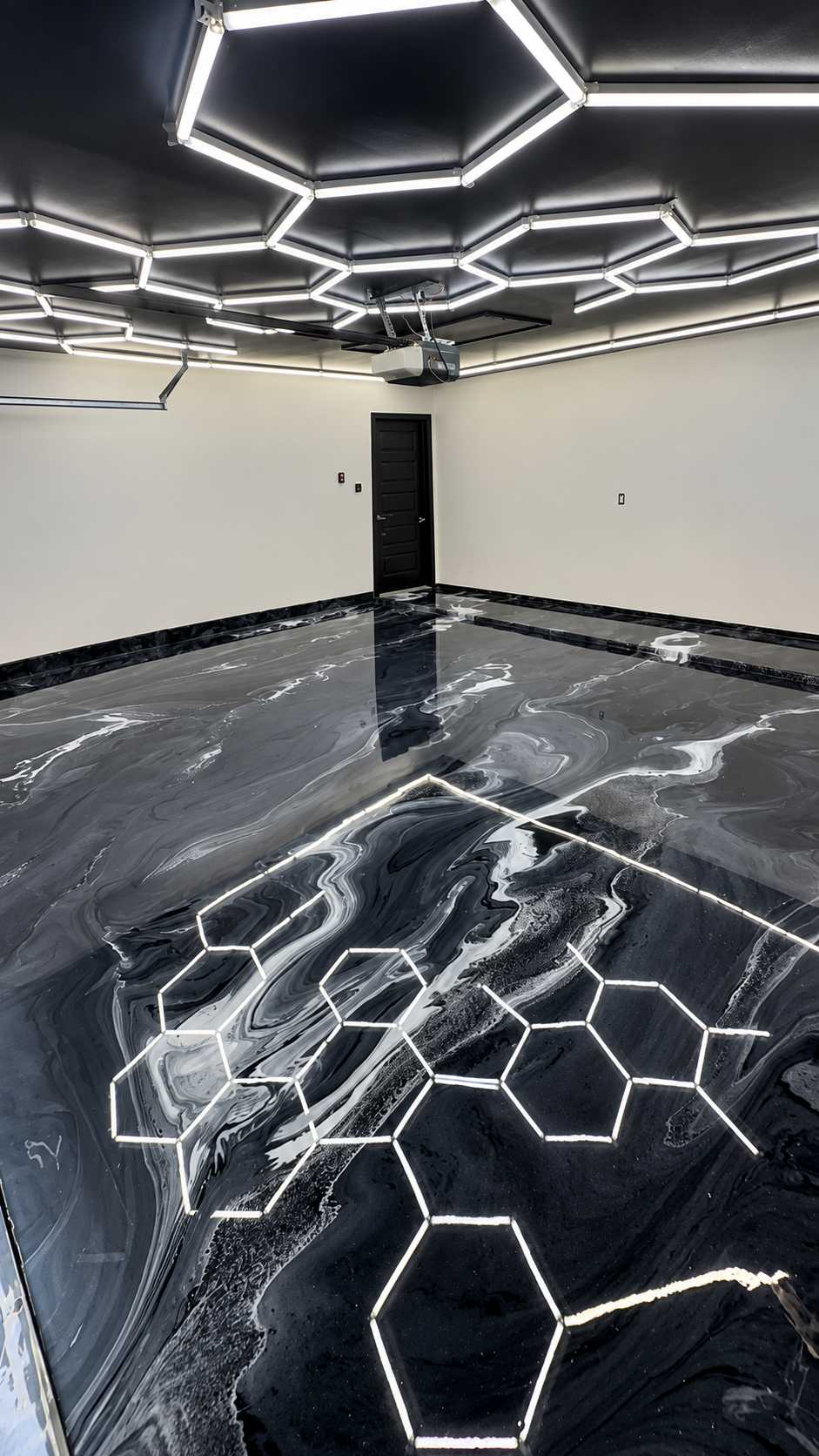 Metallic Marble Epoxy — Decorative epoxy flooring finish by DFW Epoxy Finest