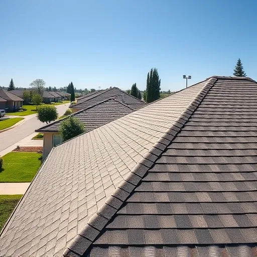 Recently replaced asphalt shingle roof on modern home in Ripon CA with detailed textures and sharp roof lines