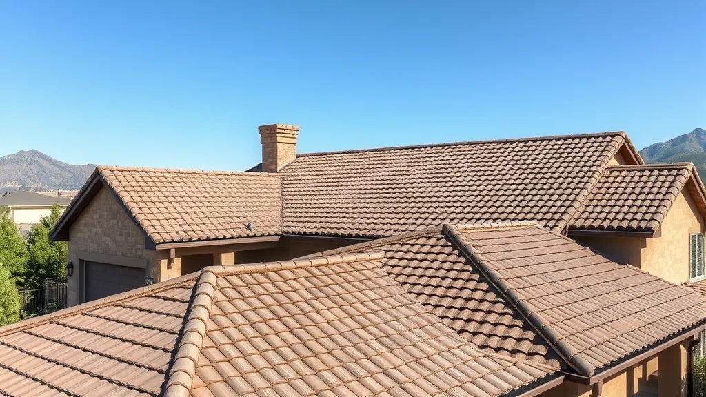 Roofing installation in Keyes, CA with workers on the roof and construction materials visible.