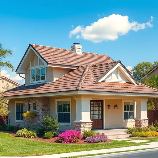 Completed roofing project in Delhi CA features asphalt shingles, elegant angles, and a beautiful suburban setting.