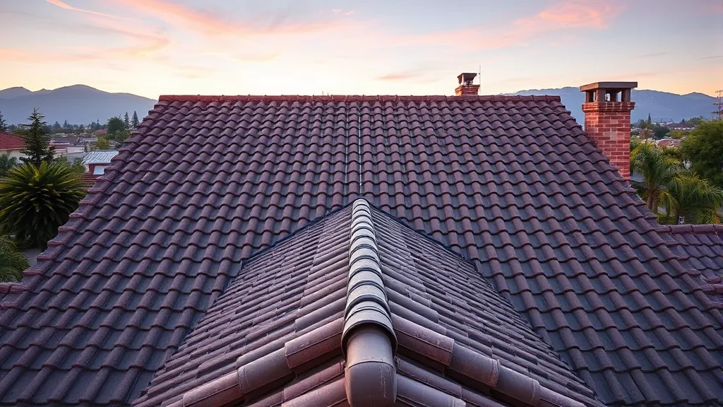 Roofing in Denair CA showcasing a modern house with a new roof under clear blue skies