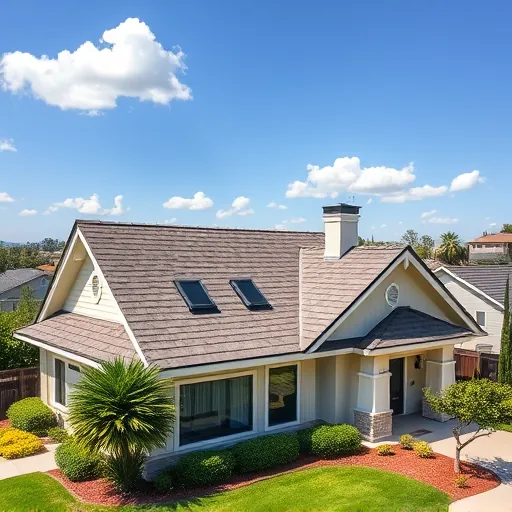 Modern residential roofing project in Oakdale CA showcases premium shingles, vibrant exterior, and well-kept landscaping.