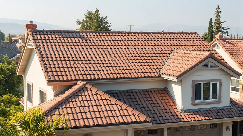 Roofing project completed in Parklawn, CA showcasing new shingles and well-maintained eaves.