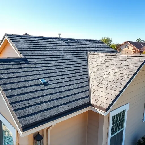 Completed roofing structure in Modesto, CA showcasing craftsmanship and quality materials, no people present.