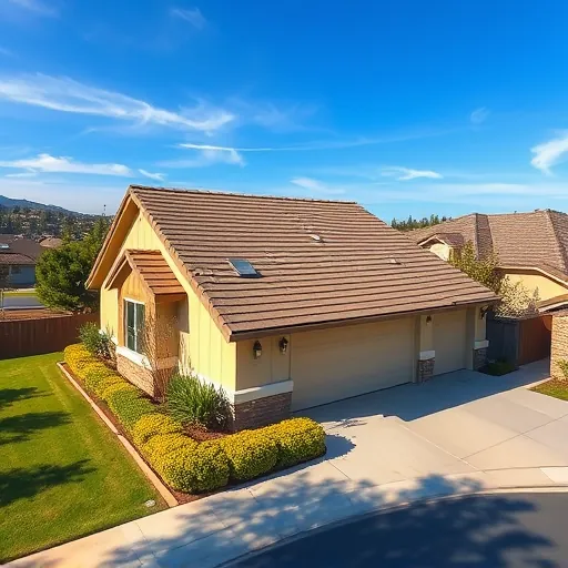 Freshly completed roof replacement on a modern home in French Camp, CA, showcasing quality shingles and craftsmanship.