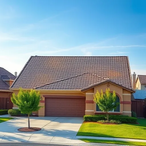 Completed roofing project in Modesto CA showcasing professional craftsmanship and attention to detail.