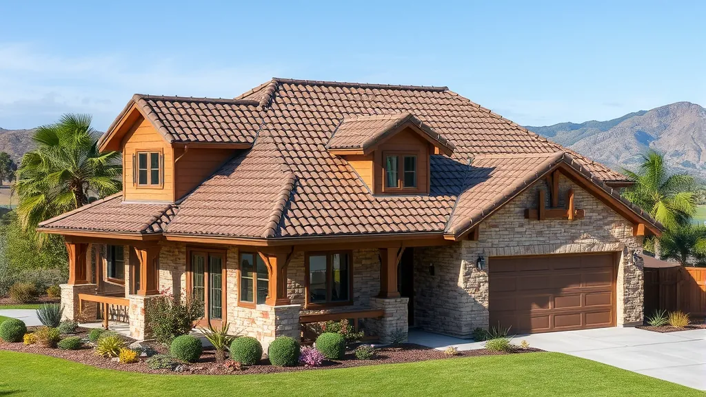 Roofing in Crows Landing, CA showcasing a modern installation with clear blue skies.