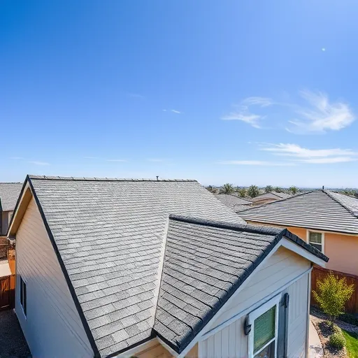 Completed roofing project in Modesto, CA showcasing high-quality materials and craftsmanship on a residential building