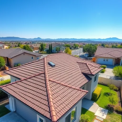 Recently replaced asphalt shingle roof on a modern home in Denair California with vibrant weather-resistant colors and sharp craftsmanship