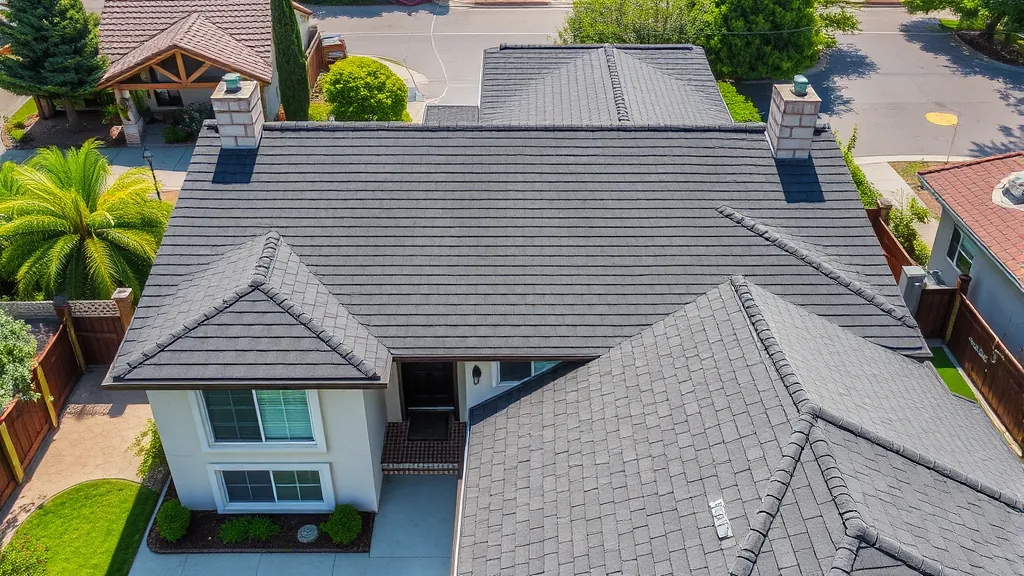 Insurance Roof Replacement Assistance projects in Modesto CA showcasing before and after images of the roofs
