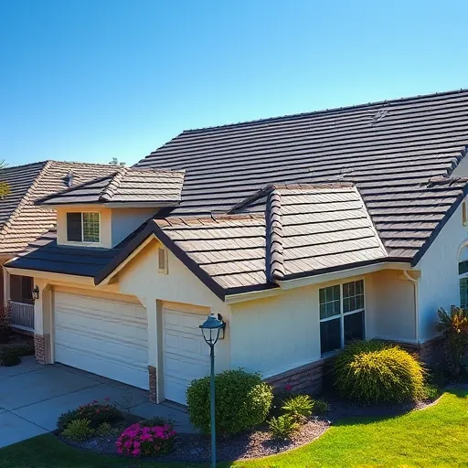 Completed roofing project in Manteca CA featuring a pristine asphalt shingle roof on a traditional suburban home.