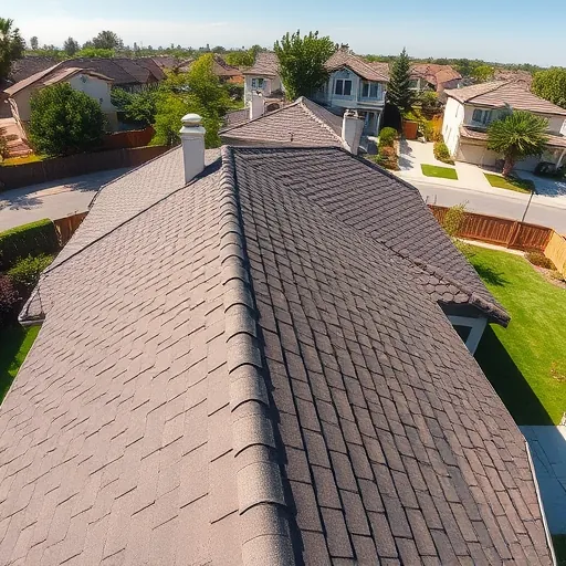 Completed roofing project in Modesto California showcasing craftsmanship and quality materials. No people present.