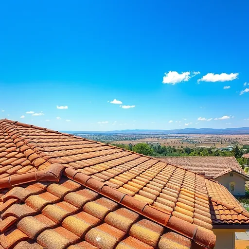 Completed roofing installation in Hilmar-Irwin CA showcasing intricate shingles glistening in sunlight against a blue sky.