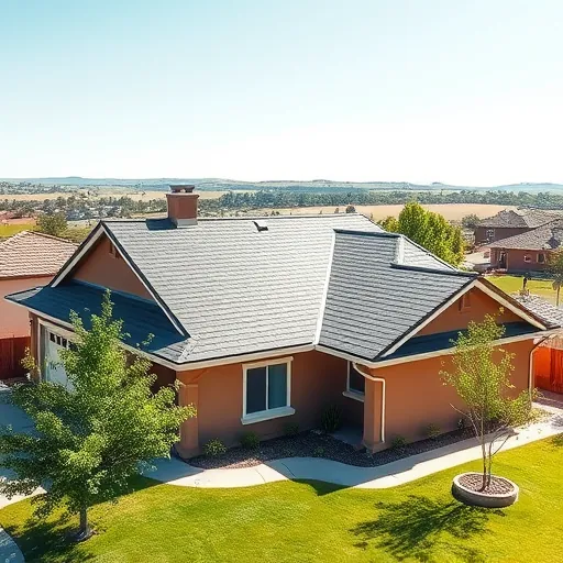 Completed roofing project in Modesto CA showcasing precise craftsmanship and attention to detail.