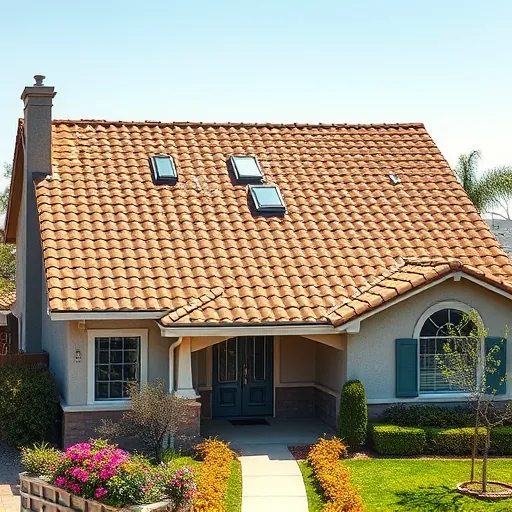 Completed roofing project in Hilmar-Irwin CA features rich shingle tones on a modern home with vibrant landscaping.
