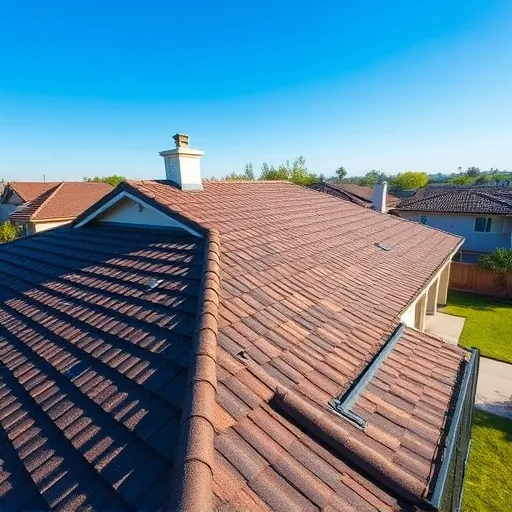 Completed roofing project in West Modesto CA featuring textured shingles, modern home, and inviting suburban atmosphere.