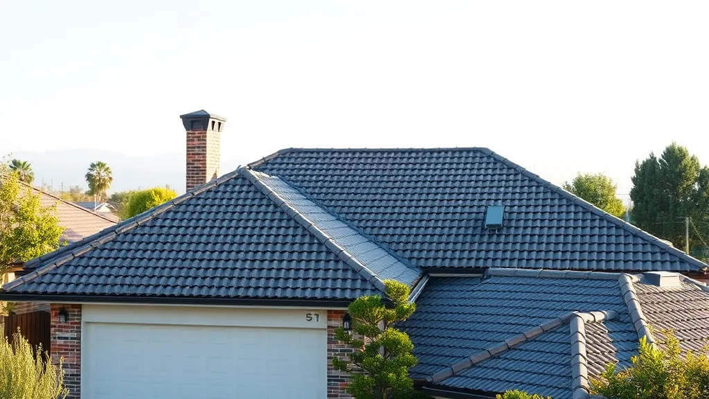 Roofing in La Grange, CA featuring a variety of styles and materials for residential homes.
