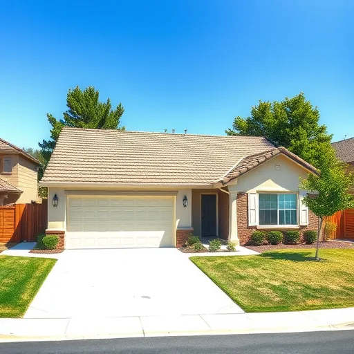 Freshly completed roof replacement in Escalon CA, showcasing textured shingles on a modern residential home.
